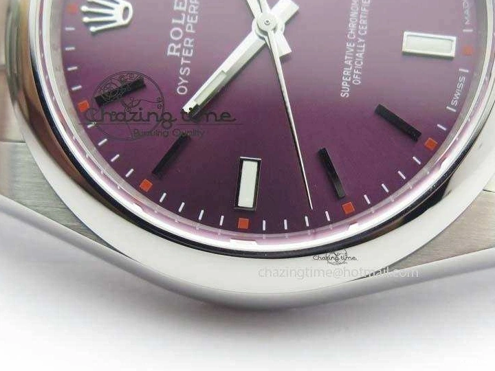 MiroTime 0509 Thermal Oyster Perpetual 39mm 114300 JF 1:1 Best Edition Grape Dial On SS Bracelet SA 3792